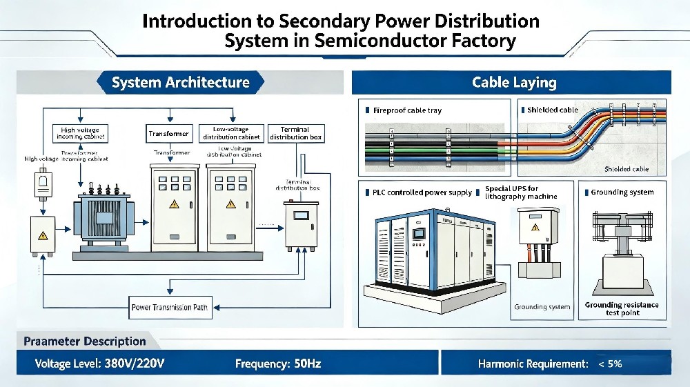 Secondary power distribution construction