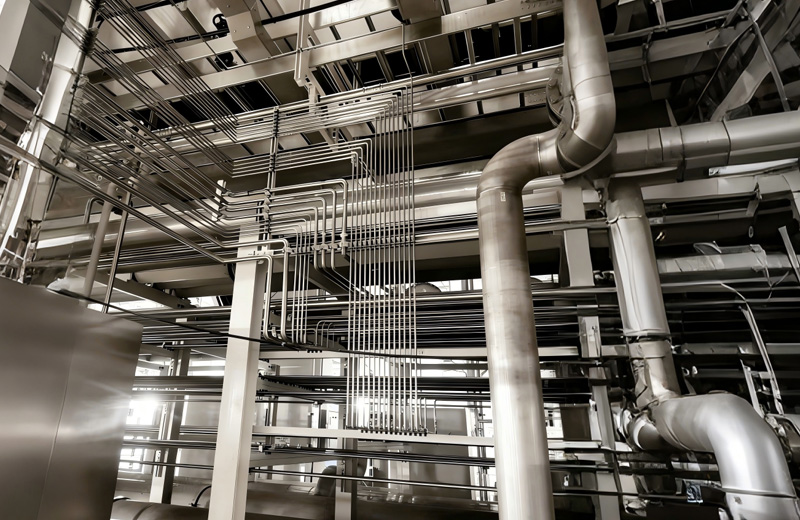 Main system piping design and construction